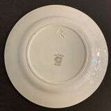 6 plates in earthenware rooster Terre de Fer Choisy Le Roy, 20th century