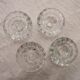 Lot de 4 bougeoirs ronds en verre ciselé Luminarc