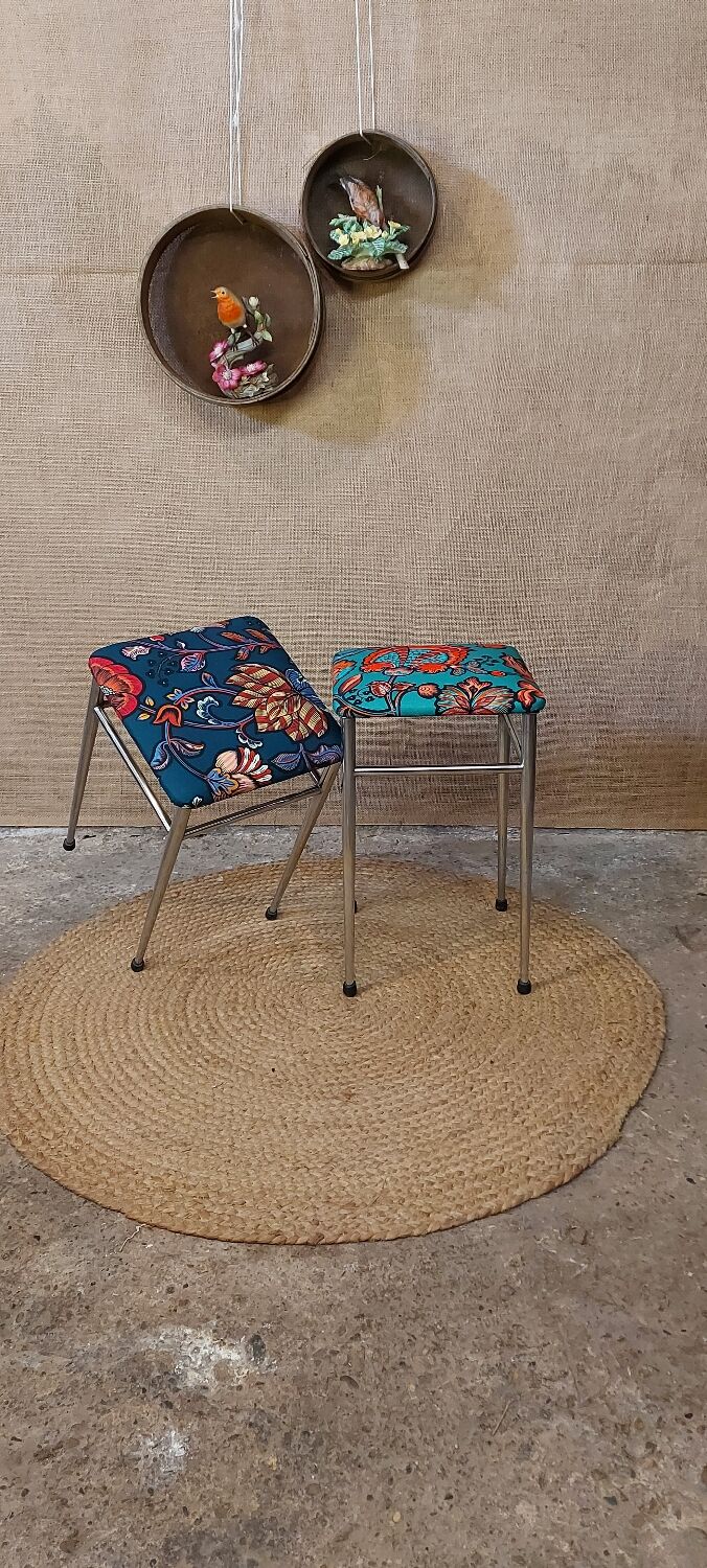 Upcycled vintage stool