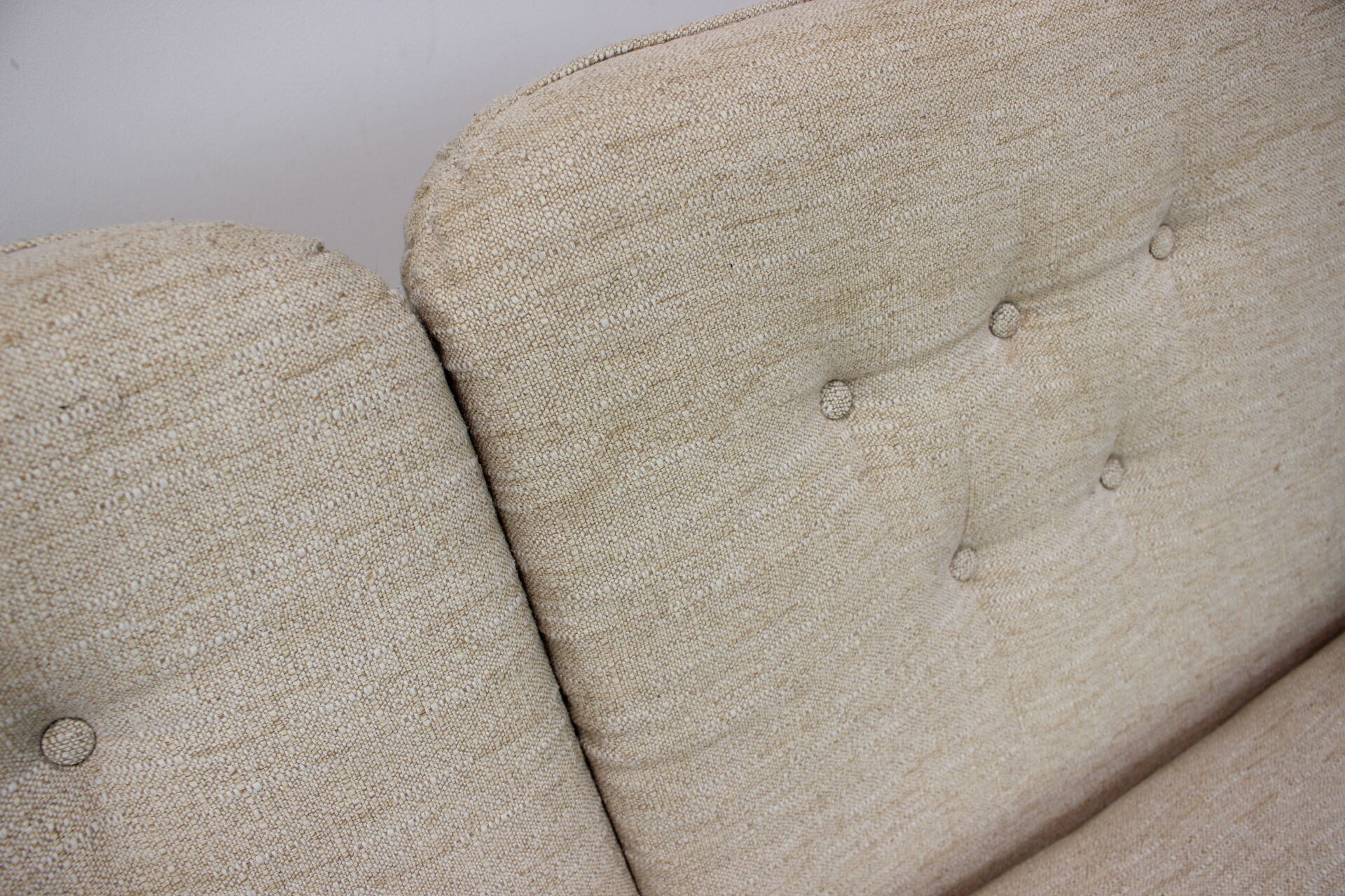 1980s three seater adjustable sofa / leda lux, czechoslovakia