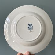 Set of 7 mismatched hollow plates Terre de Fer XIXth
