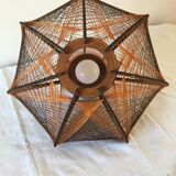 Hanging lamp wood and wire