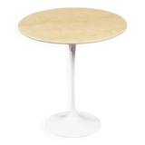Table d'appoint Tulipe en marbre Botticino par Eero Saarinen pour Knoll Int.