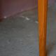 1950s Formica kitchen table with tapered legs and vintage drawer.