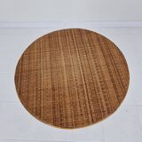 Italian Wicker and Rattan Coffee Table, 1970s