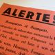 Original poster May 68 "Alert!" by "the defense committees for the republic France 1968