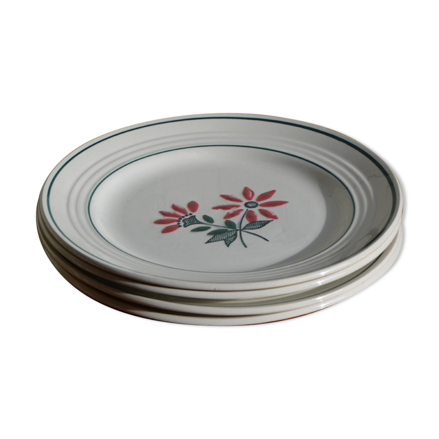 Set of 4 Céranord flat plates