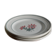 Lot de 4 assiettes plates Céranord