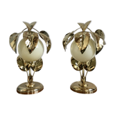 Lampes fleurs 1970s