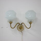 Set of chandelier and wall lamp, 1970´s.