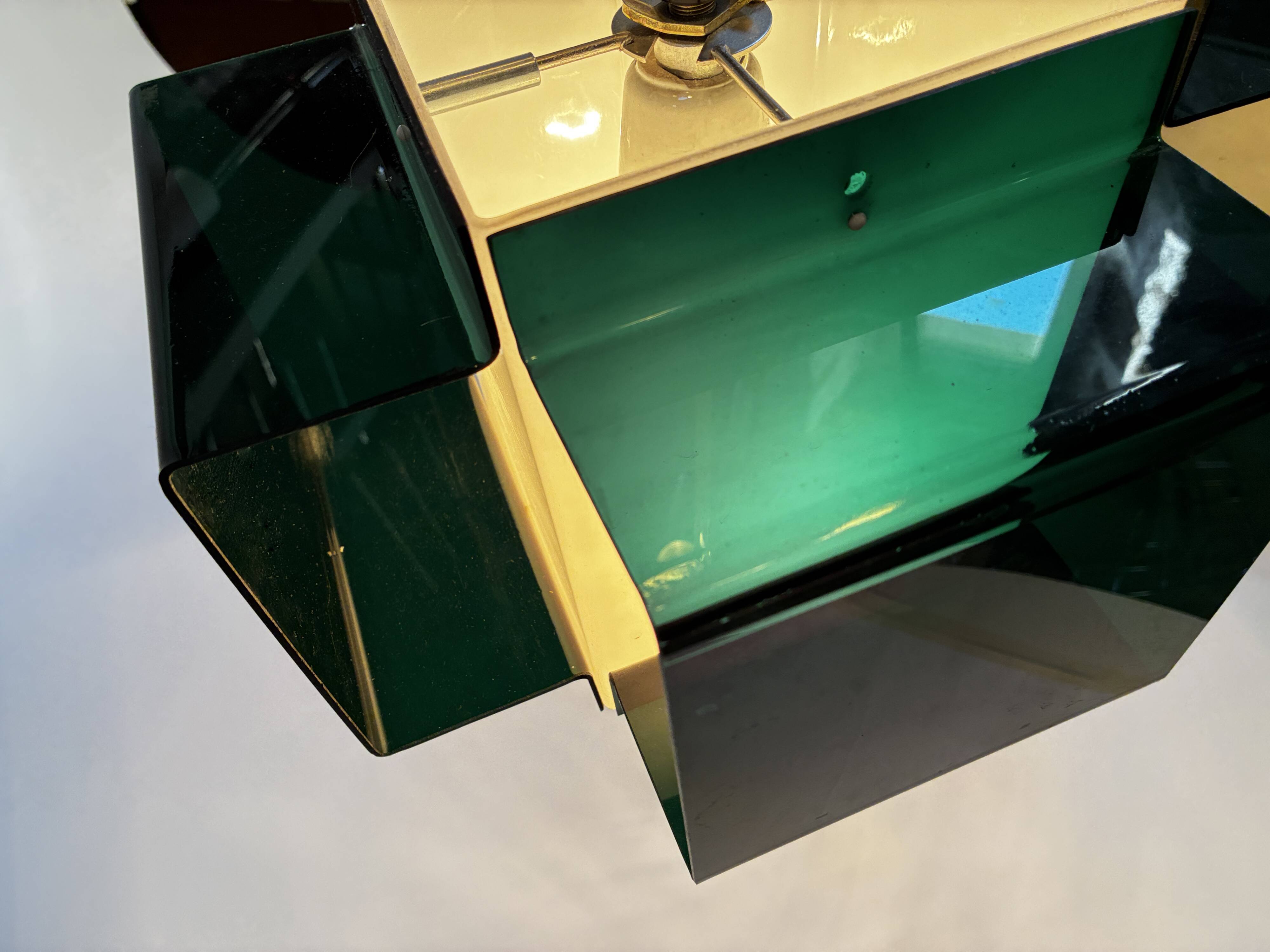 Vintage Pendant • Two-Coloured Acrylic • 1970