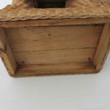 Side table elephant rattan or piece of sofa 60s 70s