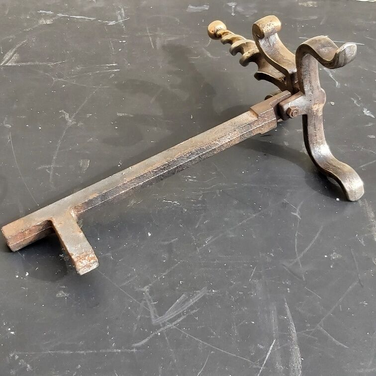 Pair of old bronze channels