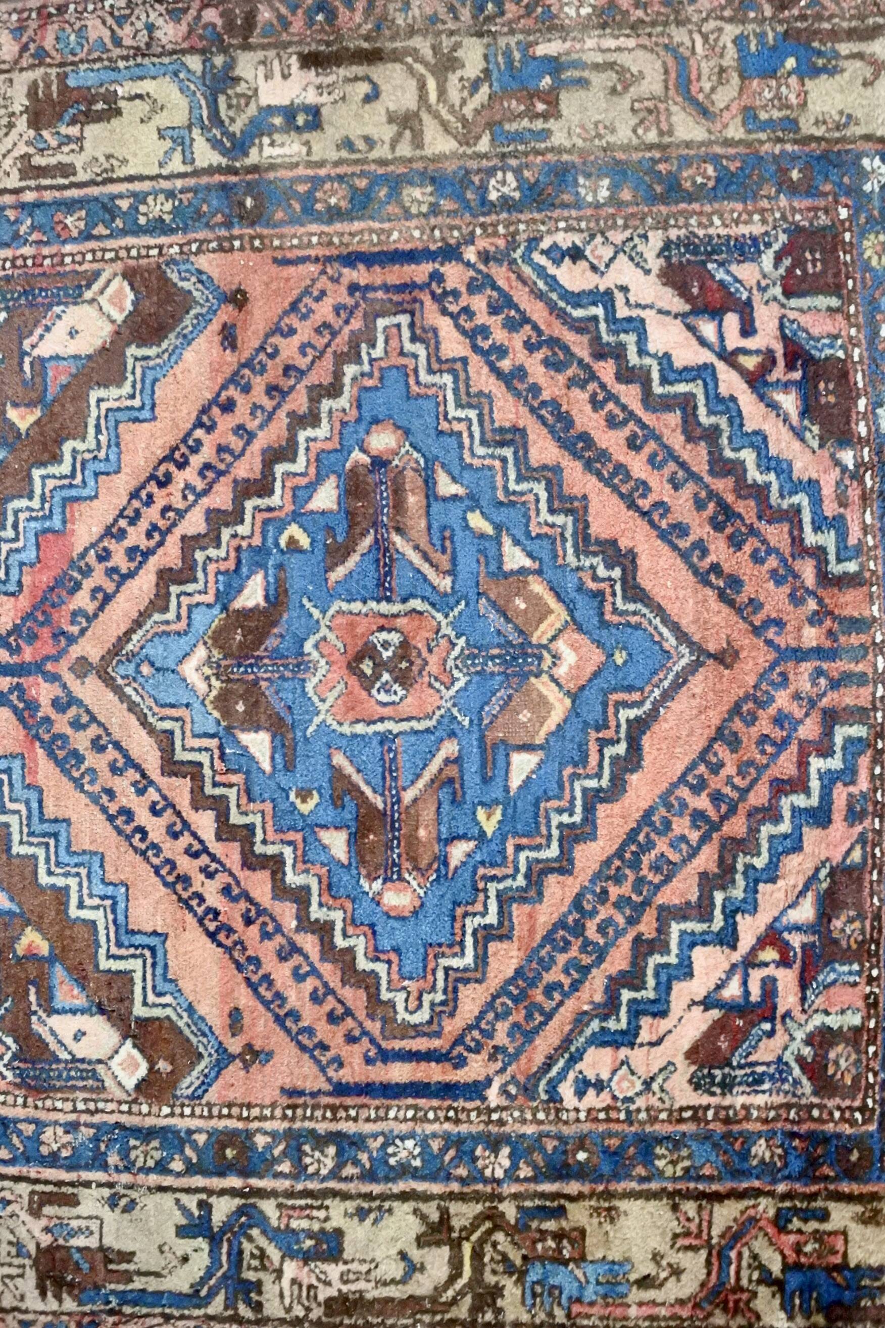 Vintage Hamadan rug 203x130cm