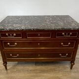 Commode d’époque Louis XVI en acajou