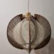 Scandinavian woven suspension lamp