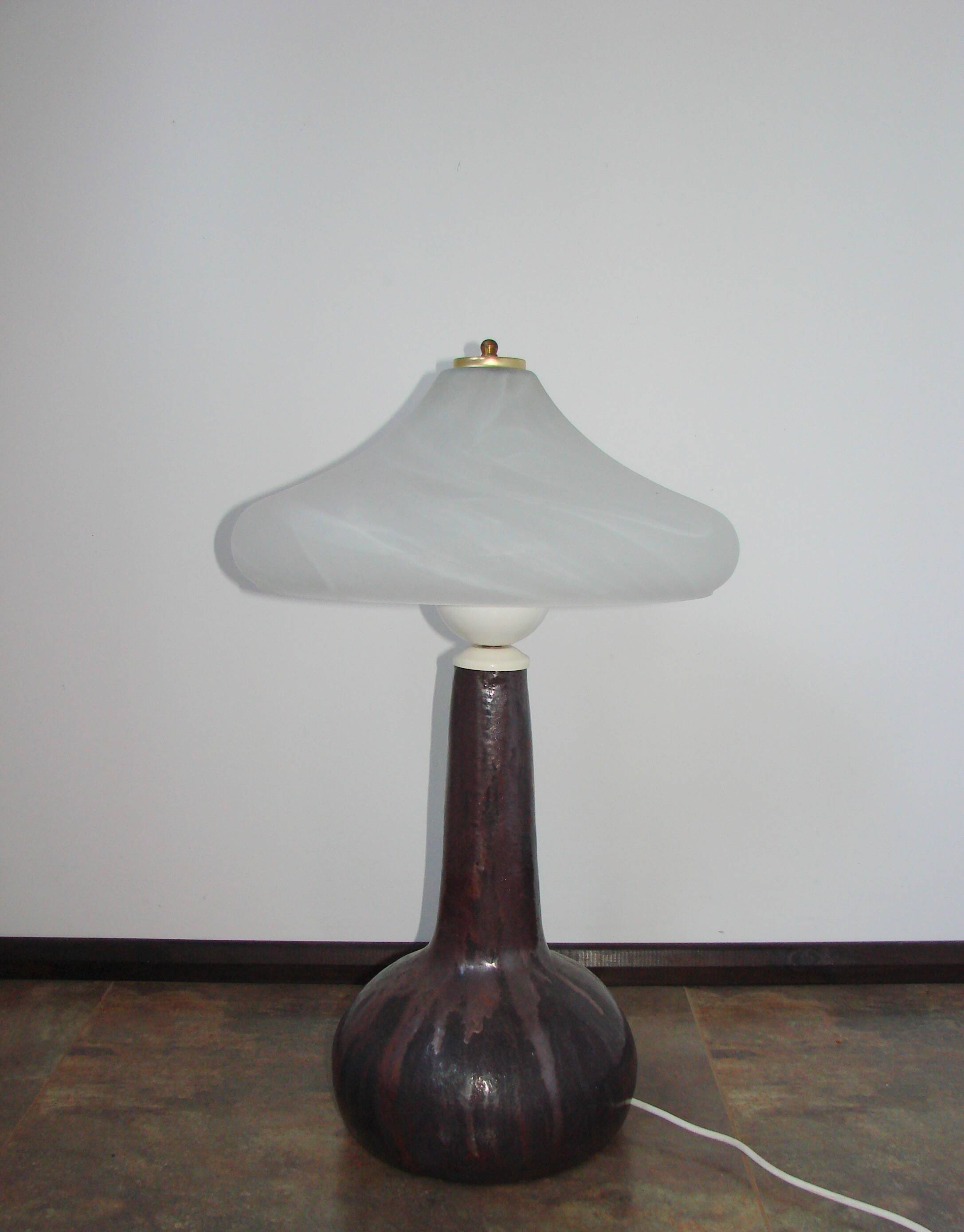 A vintage ‘Lawa’ ceramic lamp from the 1970s