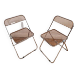 Pair of vintage Plia design chairs by G. Pipette for Castelli from the 60s