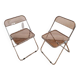 Pair of vintage Plia design chairs by G. Pipette for Castelli from the 60s