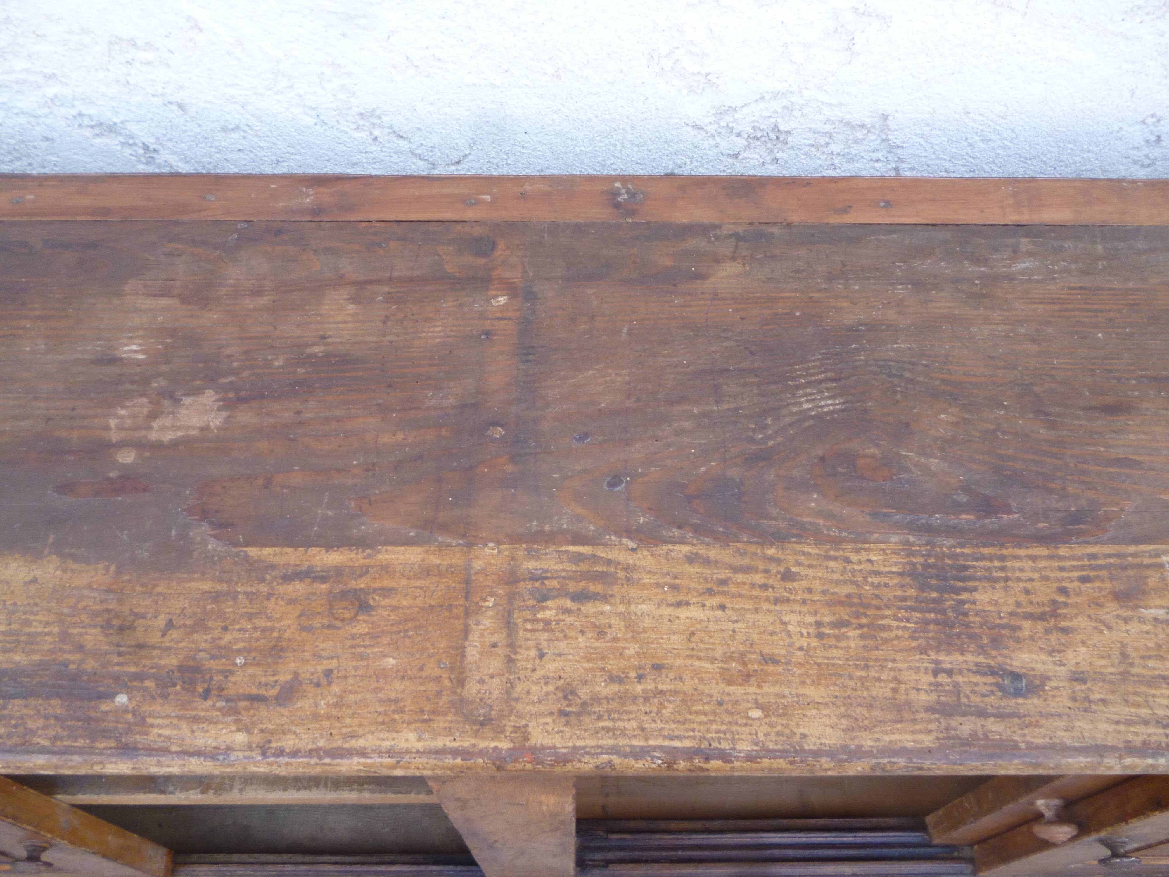 Meuble enfilade de métier vintage