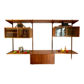 Bibliothèque modulable vintage en teck danois, conçue par Kai Kraistensen pour FM Mobler