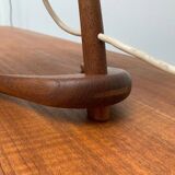 Mid-century Dornstab table lamp in teak by A. Pöll for Kalmar