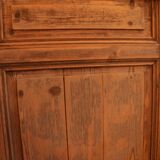 Pine door patinated by time