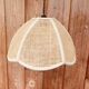 Vintage rattan flower pendant