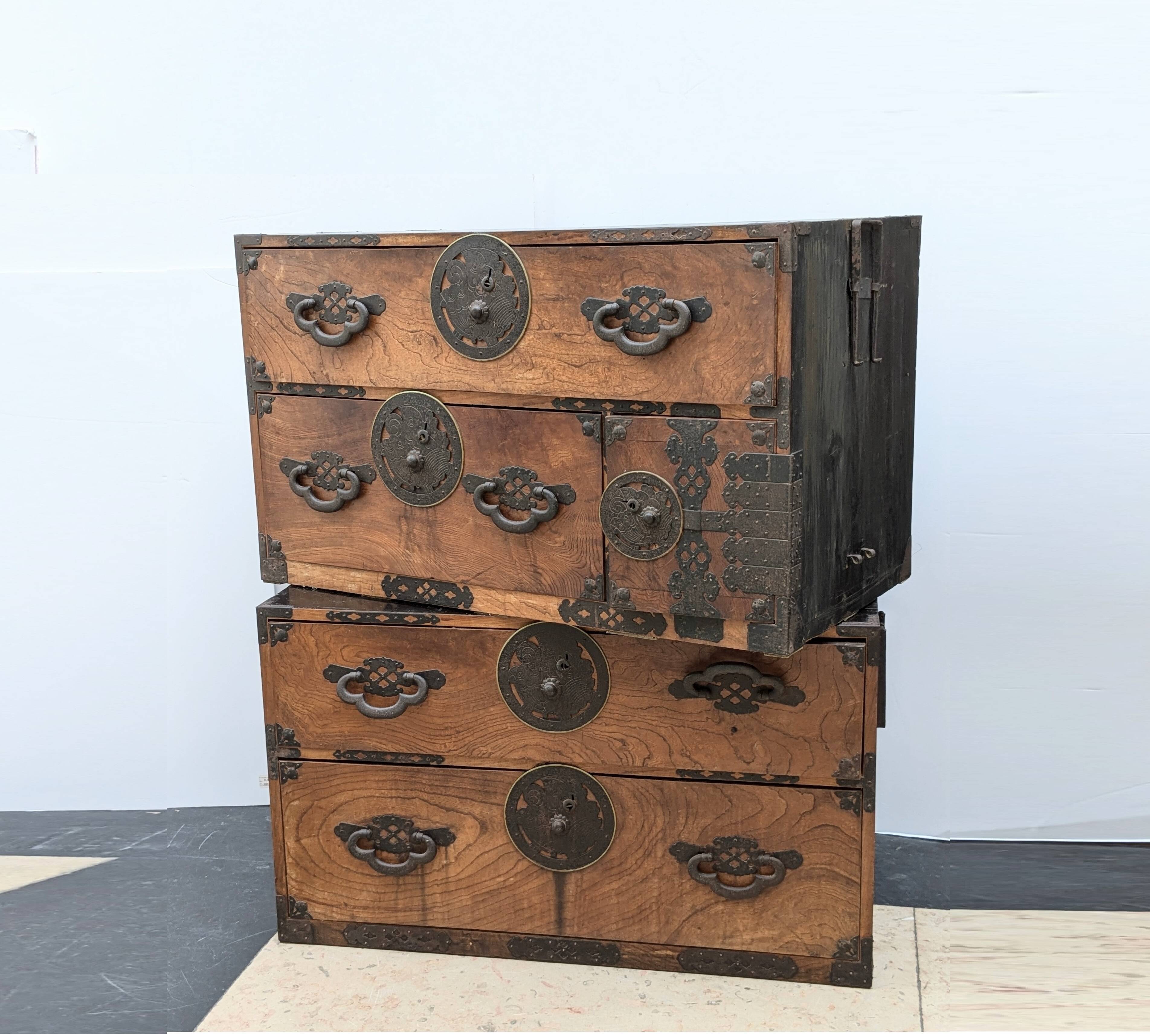 Commode japonaise - tansu - XIXe siècle - ére Meiji