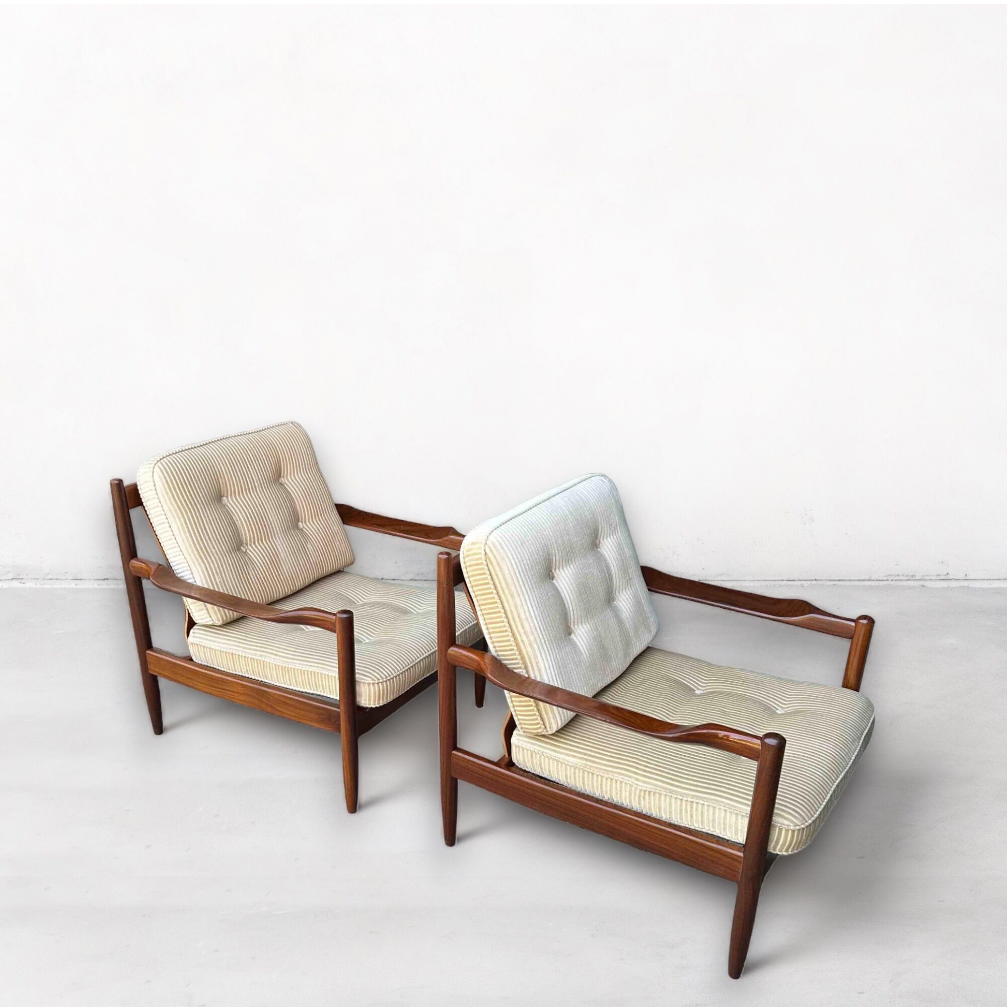 Mid-Century Armchairs in Teak, Scandinavian, Denmark, 1960s