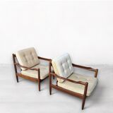 Mid-Century Armchairs in Teak, Scandinavian, Denmark, 1960s