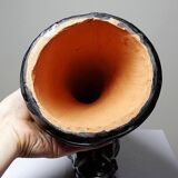 Vintage 1980s glazed terracotta horse or chess knight head