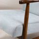 Fauteuil bleu gris vintage, années 1970