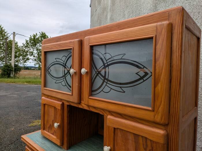 Mado sideboard, vintage two-body sideboard