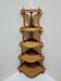 Large corner shelf in turned wood, Napoleon III style.