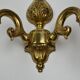 Pair of wall lamps with two lights in Louis XV style bronze