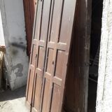 Lot shutters / doors / 4 elements solid wood patinated ep 1940 - 216cm