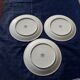 3 dessert plates Villeroy - Boch model orange and violet flowers diam 20.5 cm