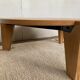 Table basse Jean Prouve en chêne massif diamètre 80cm Edition Vitra