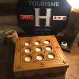 Carved candle holder "Pierre de Jaisalmer"