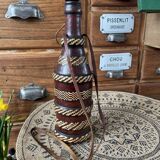 Leather-covered bottle