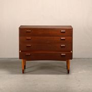 Commode en teck et hêtre de Børge Mogensen, Søborg Møbler