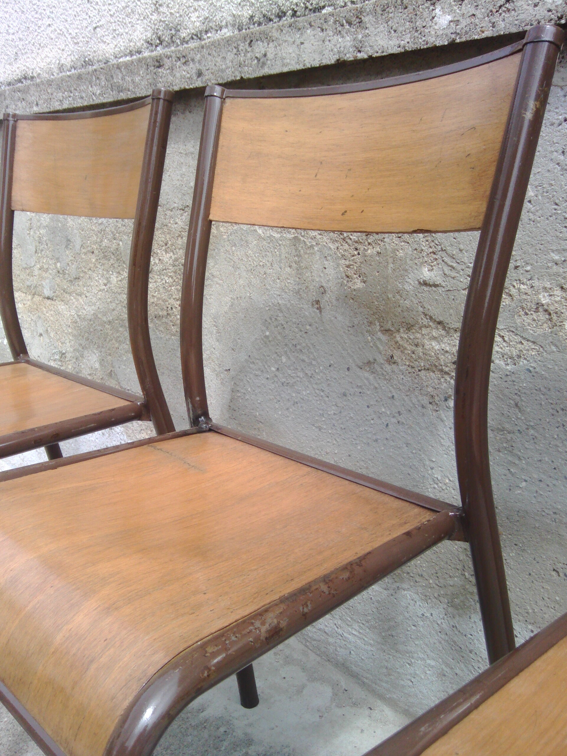 4 Mullca vintage school chairs