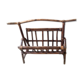 Door old rattan bamboo vintage magazines