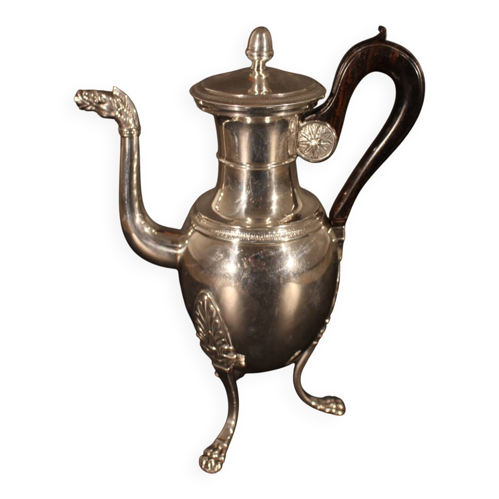 Silver empire vase