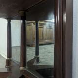 Rare coiffeuse demi à fond de glace époque Empire