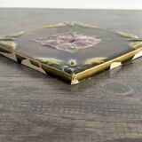 Antique Art Nouveau ceramic tile from 1900