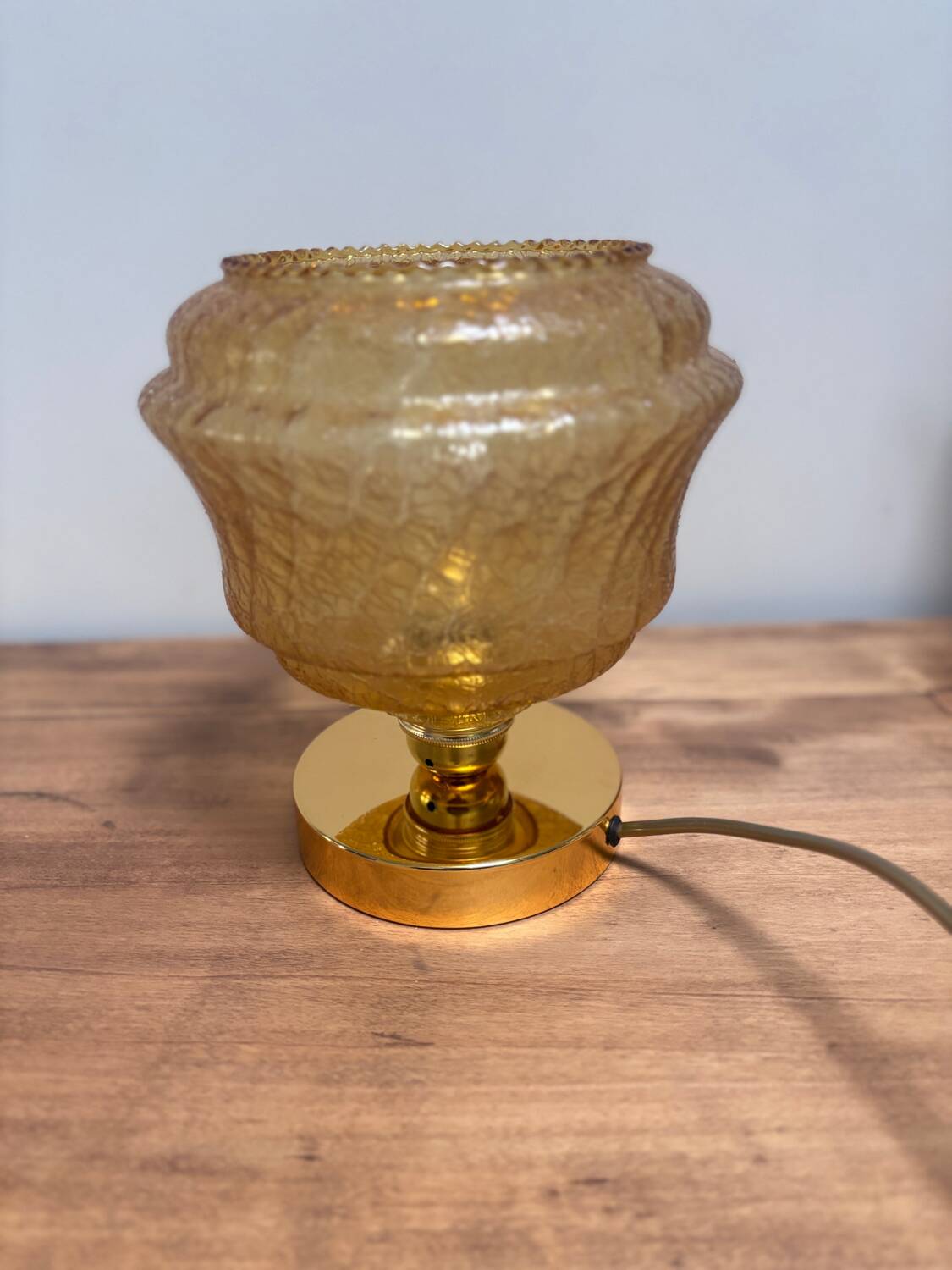 Amber table lamp