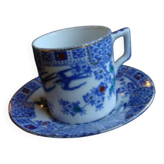 Asian Swallow Cup and Saucer