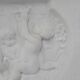 French Carrara marble fire place with Adam and Eve decoration